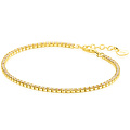 ZINZI ZINZI Armband | Vergulde tennis armband 2,1mm breed met rijzetting champagnekleurige zirconia's | ZIA2892C