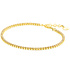 ZINZI ZINZI Armband | Vergulde tennis armband 2,1mm breed met rijzetting champagnekleurige zirconia's | ZIA2892C