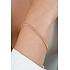 ZINZI ZINZI Armband | Vergulde tennis armband 2,1mm breed met rijzetting champagnekleurige zirconia's | ZIA2892C