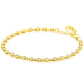 ZINZI ZINZI Armband | Vergulde armband met een speelse rij witte zirkonia’s in ronde zetting | ZIA2893Y