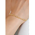 ZINZI ZINZI Armband | Vergulde armband met een speelse rij witte zirkonia’s in ronde zetting | ZIA2893Y