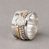 JEH JEWELS JEH JEWELS Ring | Ring zilver + Goldfilled + Maansteen classy | Touch of Gold | 21719
