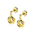 ZINZI ZINZI Oorbellen | OORSTEKERS Drie Verbonden Ringen | GOUD | ZIO2890G
