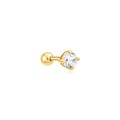 ANIA HAIE ANIA HAIE Single Earrings | Sparkle Round Barbell | VERGULD