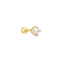 ANIA HAIE ANIA HAIE Single Earrings | Sparkle Round Barbell | VERGULD