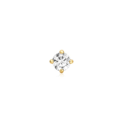 ANIA HAIE ANIA HAIE Single Earrings | Sparkle Round Barbell | VERGULD