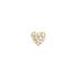 ANIA HAIE ANIA HAIE Single Earrings | Pave Heart Barbell | VERGULD