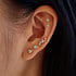 ANIA HAIE ANIA HAIE Single Earrings | Pave Heart Barbell | VERGULD