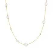 ANIA HAIE ANIA HAIE Necklace | Asymmetric Pearl Zirkonia | VERGULD