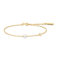 ANIA HAIE ANIA HAIE Armband | Gold Pearl Sprakle Zirkonia | VERGULD
