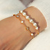 ANIA HAIE ANIA HAIE Armband | Gold Pearl Station Zirkonia | VERGULD