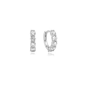 ANIA HAIE ANIA HAIE Earrings | Sparkle Hoop Zirkonia | ZILVER