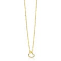 ZINZI ZINZI Ketting | Twee Harten Verbonden | VERGULD | ZIC2874Y