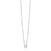 ZINZI ZINZI Ketting | Open Zonnetje Zirkonia | ZILVER | ZIC2870