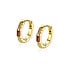 ZINZI ZINZI Oorbellen | 13mm OORRINGEN Luxe Kleurstenen | VERGULD | ZIO2869