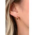ZINZI ZINZI Oorbellen | 13mm OORRINGEN Luxe Kleurstenen | VERGULD | ZIO2869