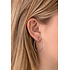 ZINZI ZINZI Oorbellen | Oorringen Gediamanteerd 33mm | ZILVER | ZIO2911