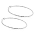 ZINZI ZINZI Oorbellen | Oorringen Gediamanteerd 52mm | ZILVER | ZIO2912