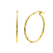 ZINZI ZINZI Oorbellen | Oorringen Gediamanteerd 33mm | VERGULD | ZIO2911G