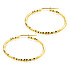 ZINZI ZINZI Oorbellen | Oorringen Gediamanteerd 33mm | VERGULD | ZIO2911G
