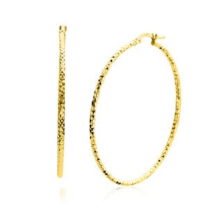 ZINZI ZINZI Oorbellen | Oorringen Gediamanteerd 52mm | VERGULD | ZIO2912G