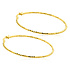 ZINZI ZINZI Oorbellen | Oorringen Gediamanteerd 52mm | VERGULD | ZIO2912G