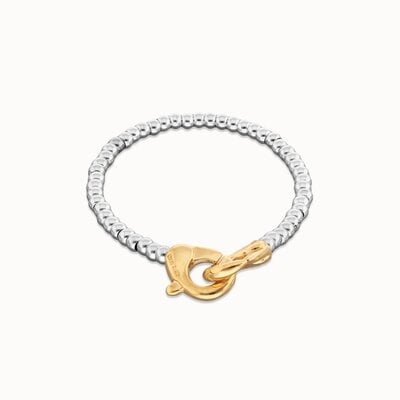 UNOde50 UNOde50 Armband | SER INVENCIBLE | Fijne kralen en karabijnhaak | Bicolor | PUL2581OROMTL