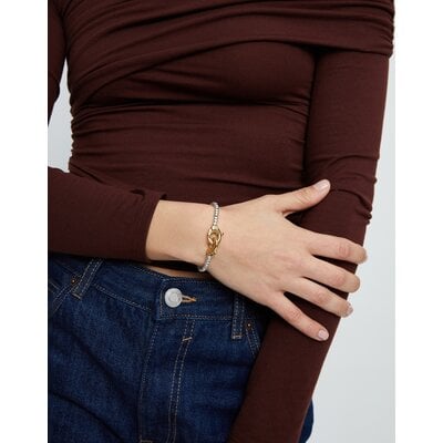 UNOde50 UNOde50 Armband | SER INVENCIBLE | Fijne kralen en karabijnhaak | Bicolor | PUL2581OROMTL