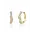 SPARKLING SPARKLING Oorbellen |  Pave Twirl Creolen | CZ | Verguld