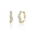 SPARKLING SPARKLING Oorbellen |  Pave Twirl Creolen | CZ | Verguld