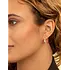 SPARKLING SPARKLING Oorbellen |  Pave Twirl Creolen | CZ | Verguld