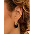 SPARKLING SPARKLING Oorbellen |  Pave Double Twirl Creolen | CZ | Verguld