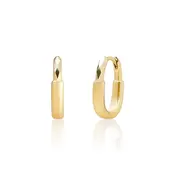 SPARKLING SPARKLING Oorbellen | Square Edge Creolen | Verguld