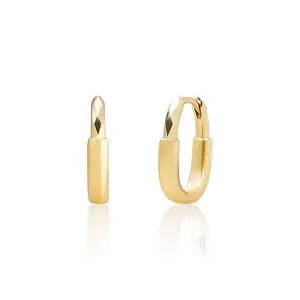 SPARKLING SPARKLING Oorbellen | Square Edge Creolen | Verguld