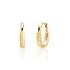 SPARKLING SPARKLING Oorbellen | Square Edge Creolen | Verguld