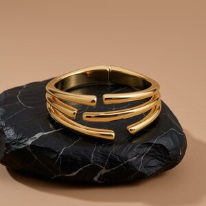 UNOde50 UNOde50 Armband | Bangle | Meerdere Verweven Organische Vormen | VERGULD | SS26