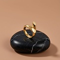 UNOde50 UNOde50 Ring | Verguld, Twee Verweven Organische Vormen | SS26