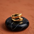 UNOde50 UNOde50 Ring | SER ORIGINAL | VERGULD | Cross Link Ring | SS25