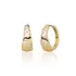 SPARKLING SPARKLING Oorbellen |  Bold Flush Creolen | CZ | Verguld