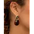 SPARKLING SPARKLING Oorbellen | Edelstenen | Red Tiger Eye Afterglow