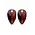 SPARKLING SPARKLING Oorbellen | Edelstenen | Red Tiger Eye Blossom