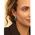 SPARKLING SPARKLING Oorbellen | Edelstenen | Malachite Medium Oval