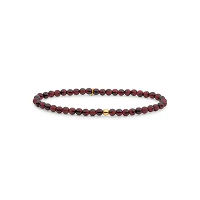SPARKLING SPARKLING Armband | Saturn Armband Small Red Tiger Eye | Verguld
