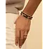 SPARKLING SPARKLING Armband | Roundel Interstellar Armband Red Tiger Eye | Verguld