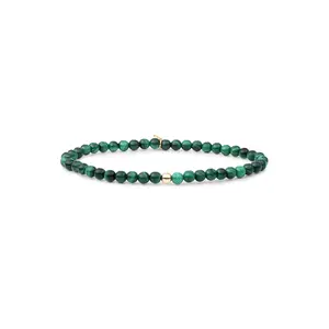 SPARKLING SPARKLING Armband | Saturn Armband Small Malachite | Verguld