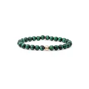 SPARKLING SPARKLING Armband | Saturn Armband Large Malachite | Verguld