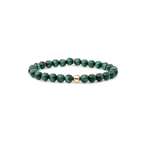 SPARKLING SPARKLING Armband | Saturn Armband Large Malachite | Verguld