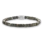 REBEL & ROSE REBEL & ROSE Armband | Slices Camouflage Green | 6 mm