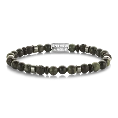 REBEL & ROSE REBEL & ROSE Armband | Variations Green Forest | 6 mm