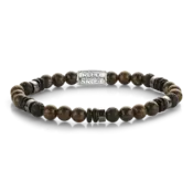 REBEL & ROSE REBEL & ROSE Armband | Variations Brown Forest | 6 mm